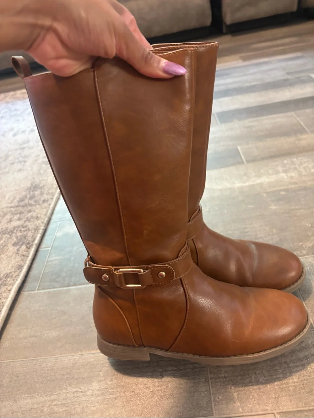 The Children's Place Tan Brown Tall Kids Riding Boots